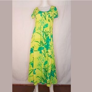jams world Green Floral W366-pound Pound Dress  XS